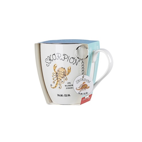 Geschenk-Set Jumbotassen mit Anhängern: Astro & Skorpion