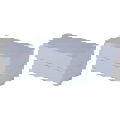 Elegante Geschenkschachtel 140x190mm in Weiß aus Baumwolle