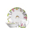 Buntes Keramik Geschirrset für Kinder - 3 Teile, Ostereier Design Buntes Keramik Geschirrset für Kinder - 3 Teile, Ostereier Design