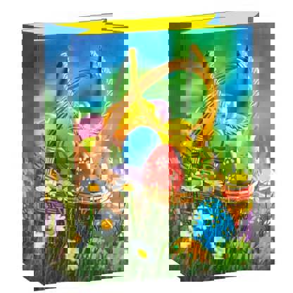 Bunte Ostertragetasche | 22,5 x 17 x 9,2 cm | Ideal für Geschenke