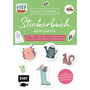 Bullet Journal Stickerbuch "Mein Garten" – Über 700 Sticker für Gartenfreunde zum Planen, Beschriften und Dekorieren