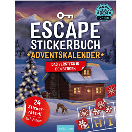 Adventskalender Escape-Stickerbuch