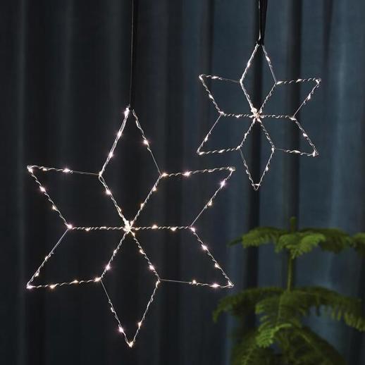 Fensterbild mit 54 warmweißen LEDs