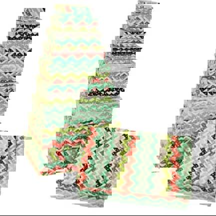 Bunter Geschenkkarton Zacken - 10-teilig - Flach | PBS 45172