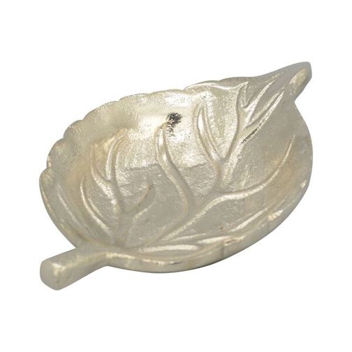 Aluminium Dekoschale - Blatt GROS - 16x9x3 cm Aluminium Dekoschale - Blatt GROS - 16x9x3 cm