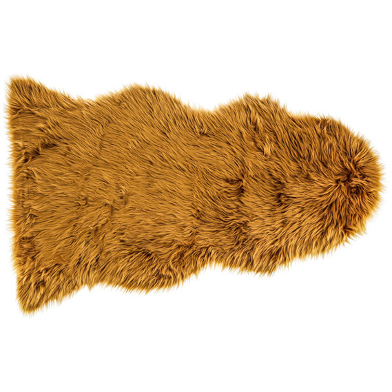 Dekofell Bergen - 115 x 70 cm - Senf Dekofell Bergen - 115 x 70 cm - Senf