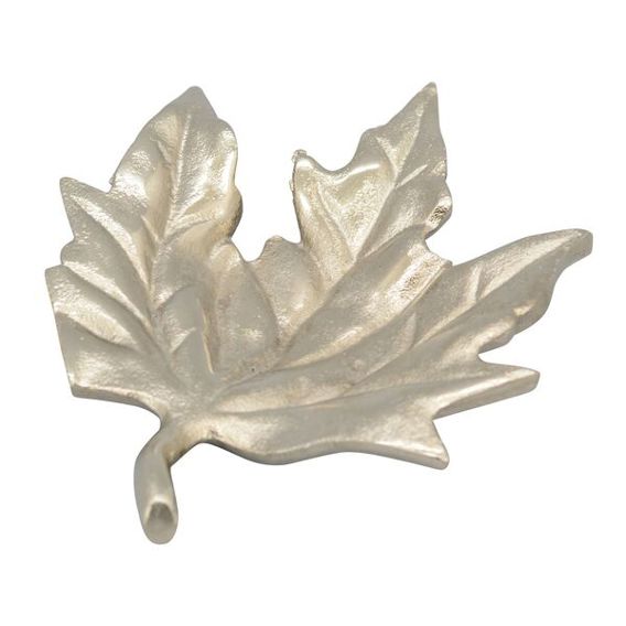 Dekoschale aus Aluminium - Blatt Design - 14x18x3 cm Dekoschale aus Aluminium - Blatt Design - 14x18x3 cm