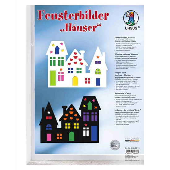 Fensterbilder "Häuser" - Dekorative Fensterdekoration für ein gemütliches Zuhause Fensterbilder "Häuser" - Dekorative Fensterdekoration für ein gemütliches Zuhause