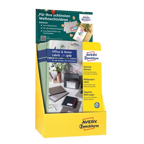 Weihnachtsetiketten - Kleine Display-Packung für Ihr Home Office