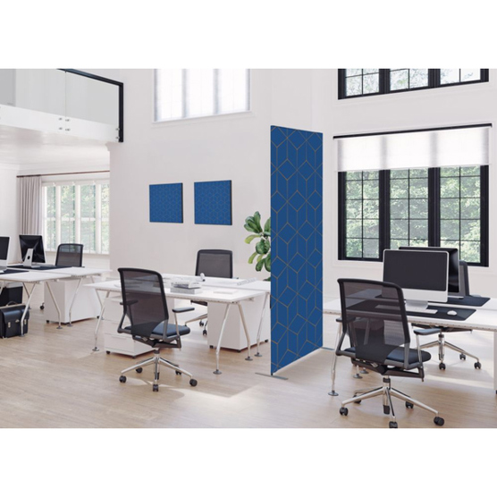 Showdown Wanddekoration Set - Hexagon 40x40 cm in Blau/Rot Showdown Wanddekoration Set - Hexagon 40x40 cm in Blau/Rot