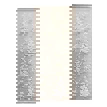 Weihnachtsetiketten: Sticker Winterwald - 13 Stück in Weiß