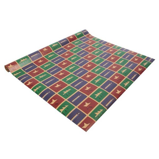 SIGEL Geschenkpapier Weihnachten - Cut-out Style | Rot, Grün, Violett | 5 m x 500 mm SIGEL Geschenkpapier Weihnachten - Cut-out Style | Rot, Grün, Violett | 5 m x 500 mm