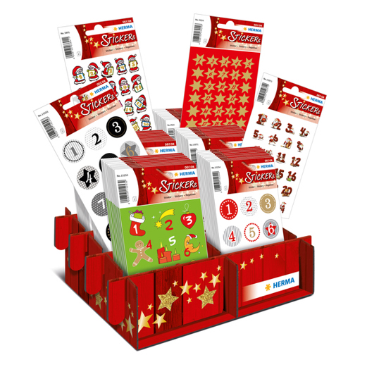Adventskalenderzahlen - DECOR Display Sticker für Weihnachtsdekoration