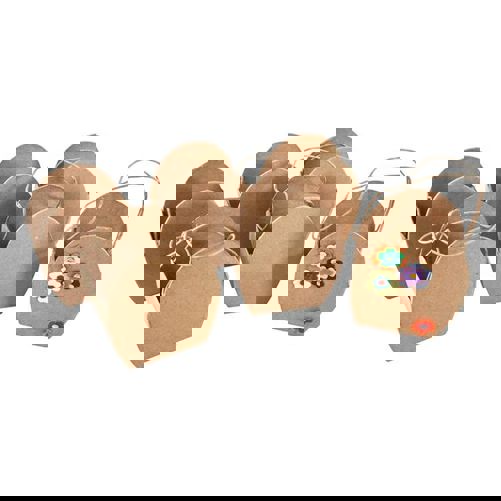 6er Set Ei-förmige Karton-Taschen für Ostern 6er Set Ei-förmige Karton-Taschen für Ostern