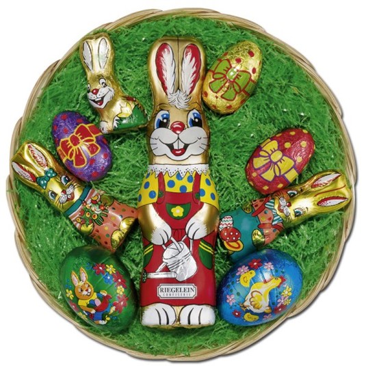 Riegelein Osterkorb 200g – Schokoladen-Nest
