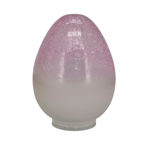 Dekoratives Osterei aus Glas - Pink - 9x9x12 cm Dekoratives Osterei aus Glas - Pink - 9x9x12 cm