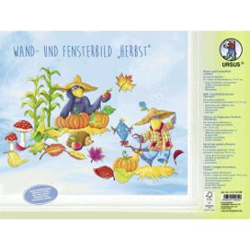 Herbst Fensterbild für Wände und Fenster