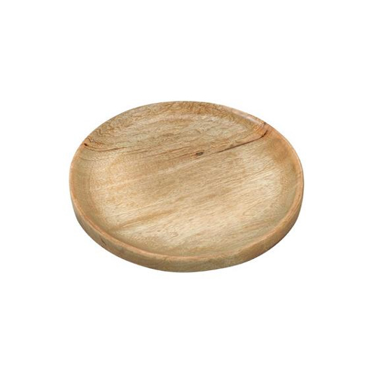 Dekoschale aus Mangoholz - Ø30,5 x 3,5 cm