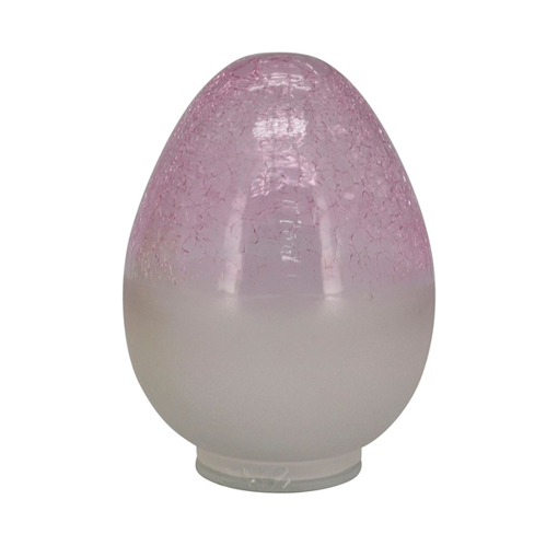 Dekoratives Osterei aus Glas - Pink - 12x12x18 cm