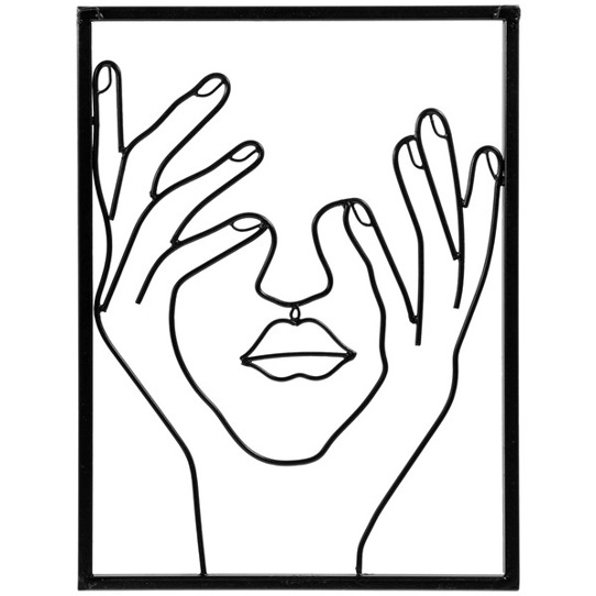 Cajka Wanddekoration - 30x40 cm (LxH) - Schwarz Cajka Wanddekoration - 30x40 cm (LxH) - Schwarz