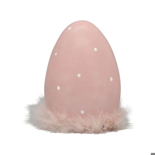 Osterei Deko - Pink - Polyresin - 12,5 x 12,5 x 16 cm Osterei Deko - Pink - Polyresin - 12,5 x 12,5 x 16 cm