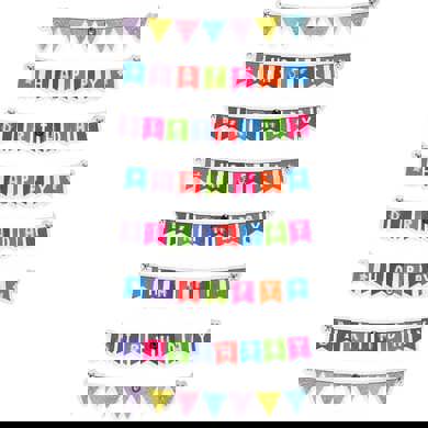 Wimpelkette mit Sticker Geburtstagswünsche | 8er Set Wimpelkette mit Sticker Geburtstagswünsche | 8er Set