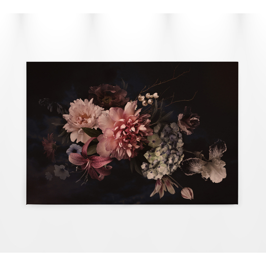 Leinwandbild 'Blossom Variety 1' - Blumen in Rosa und Schwarz - 90 cm x 60 cm Leinwandbild 'Blossom Variety 1' - Blumen in Rosa und Schwarz - 90 cm x 60 cm